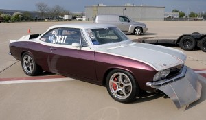 This ‘66 land speed Corvair looks stock from the outside, but that sure isn’t the case under the body.