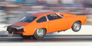 Drag racing creates extreme G-forces when accelerating and decelerating, which can starve the engine for oil if the oil pan can't control sloshing.